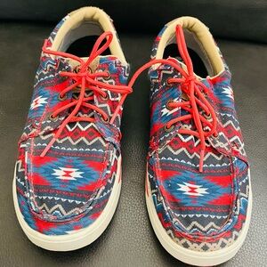 Aztec Tribal Southwestern Cowgirl Twisted X Shoes – Women Size 7.5